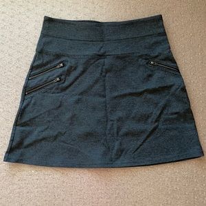 Athleta Charcoal Gray Moto Ponte Skirt - Size 4